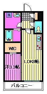 ジーメゾン大宮三橋ミューラ(1LDK/2階)の間取り写真