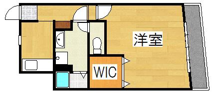エンゼル33(1K/3階)の間取り写真