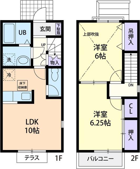 CASA LIBERTA(2LDK/1階)の間取り写真