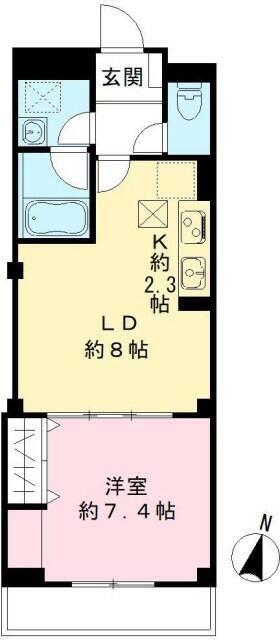 LORANGERIE(1LDK/1階)の間取り写真