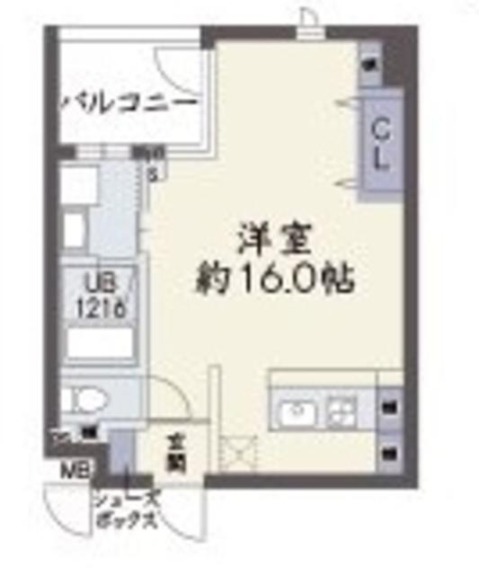 グランデージ新大阪(ワンルーム/3階)の間取り写真