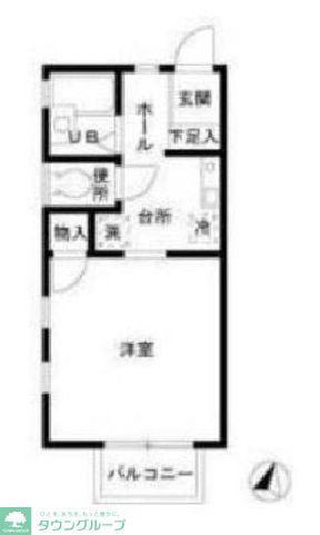 春日壱番館(1K/2階)の間取り写真