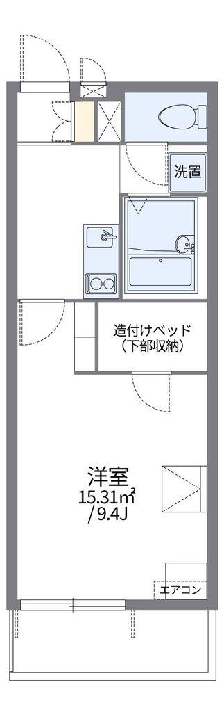 レオパレスセザル(1K/3階)の間取り写真