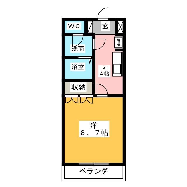ミニーハウス(1K/1階)の間取り写真