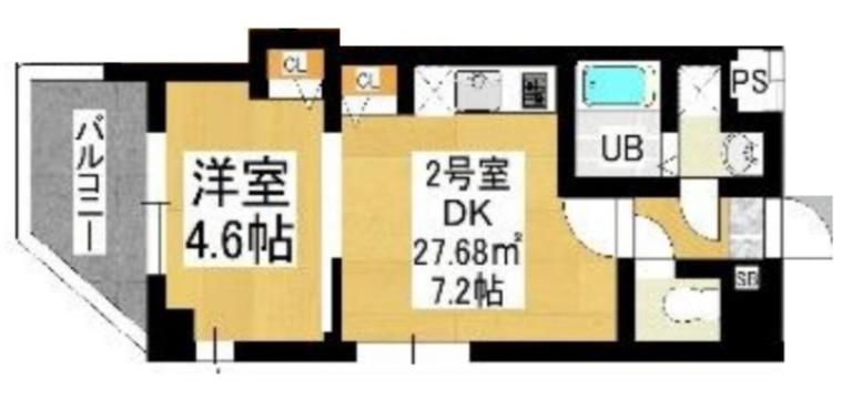 GRAF馬橋(1DK/1階)の間取り写真