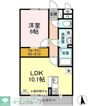 BLESS戸塚弥生台ブレス(1LDK/3階)の間取り写真