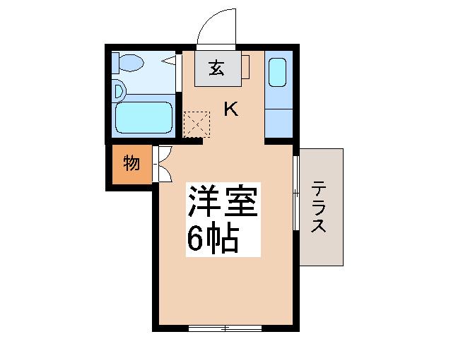 メゾン下山(1K/1階)の間取り写真