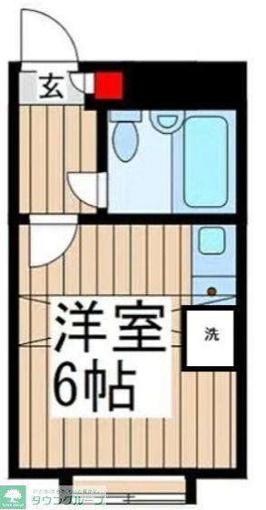 ベルピア北浦和第2(ワンルーム/2階)の間取り写真