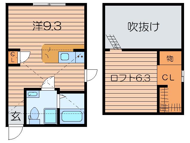 プリマ十番館(ワンルーム/1階)の間取り写真