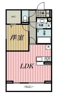 アヴァンスコート弐番館(1LDK/2階)の間取り写真