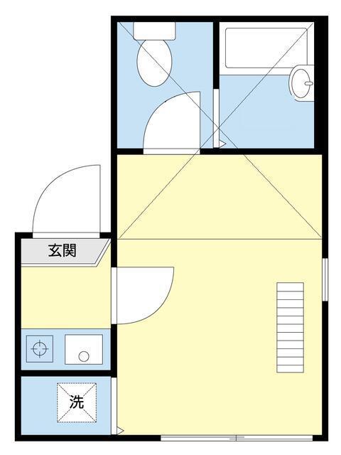 リブ墨田(1K/3階)の間取り写真