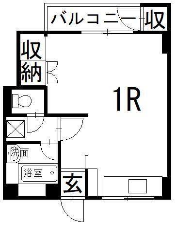 シェリール井堀通(ワンルーム/5階)の間取り写真