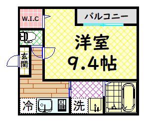 フジパレス西湊III番館(1K/1階)の間取り写真
