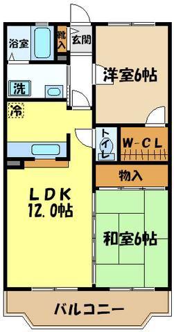 エトワールコマチ(2SLDK/3階)の間取り写真