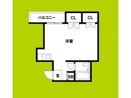 シティコート関目(ワンルーム/3階)の間取り写真