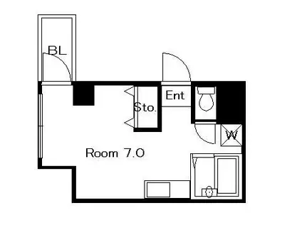 プレアデスAOKI(ワンルーム/5階)の間取り写真