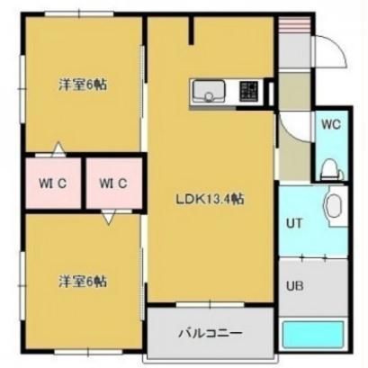 NEW PIAZZA(2LDK/3階)の間取り写真