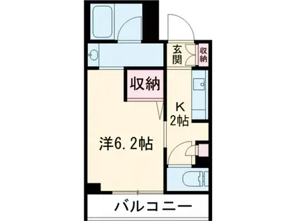 N‐MYLIFE SHINOZAKI(1K/2階)の間取り写真