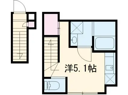 ソルナクレイシア成増(ワンルーム/2階)の間取り写真