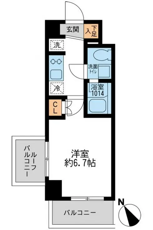 アーデン門前仲町 5階階 間取り