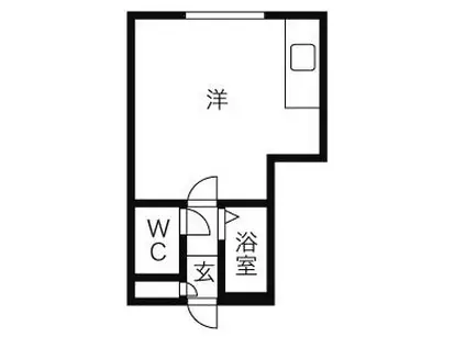 リーブルINAHO(ワンルーム/3階)の間取り写真
