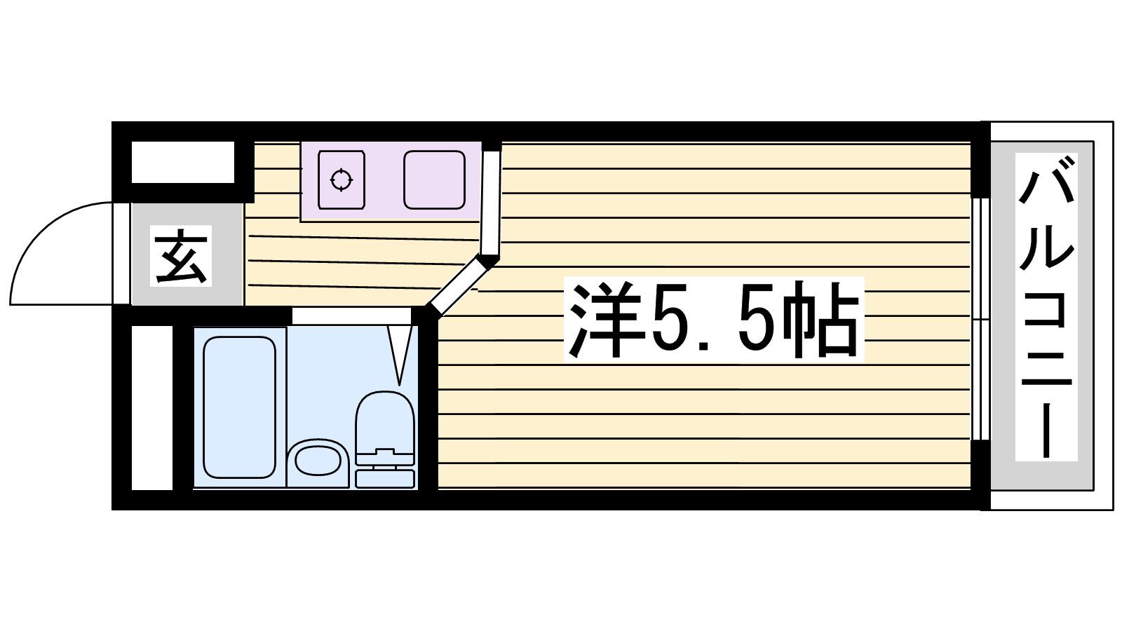 サンワプラザ福崎I(ワンルーム/3階)の間取り写真