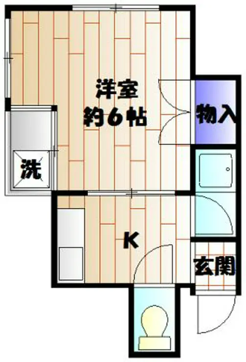 サンハイツ文京 2階階 間取り