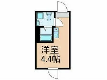 HJ PLACE 中野(ワンルーム/2階)の間取り写真