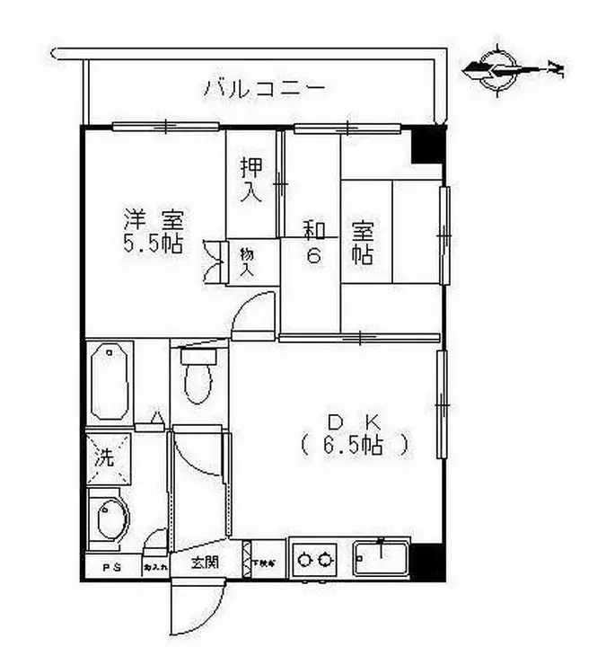 ソレイユ町屋 6階階 間取り