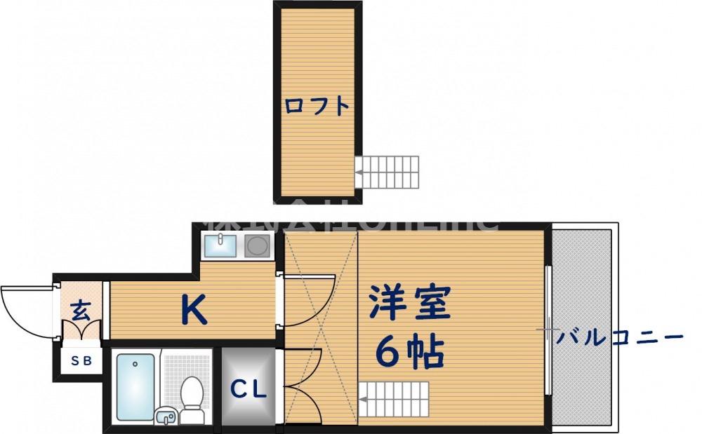 レオパレス花園第3(1K/2階)の間取り写真