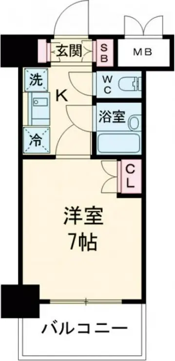 ヴァンヴェール府中 1階階 間取り