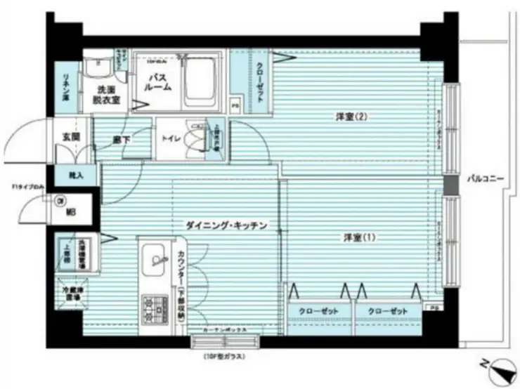 トーシンフェニックス笹塚駅前弐番館 11階階 間取り