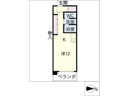 Nビレッジ(ワンルーム/5階)の間取り写真