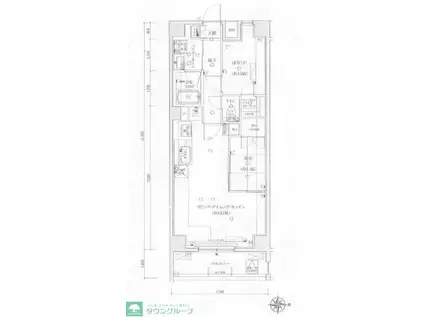 ブルーシエル西新井大師(2LDK/1階)の間取り写真