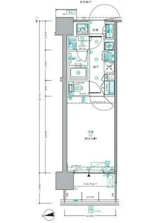 セントラルプレイス新宿御苑前 12階階 間取り