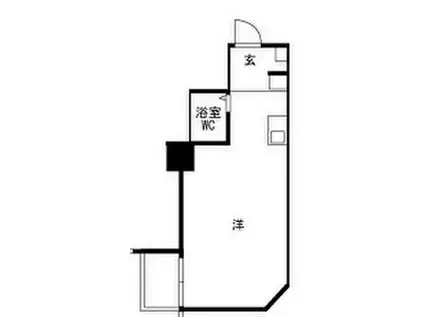 クレドール西明石III(ワンルーム/3階)の間取り写真