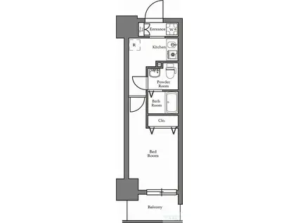N-STAGE久米川(1K/2階)の間取り写真