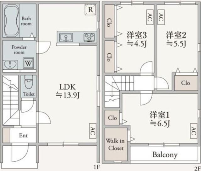 デュレメゾン(3LDK/1階)の間取り写真