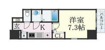エスリード上前津セレーノ(1K/4階)の間取り写真
