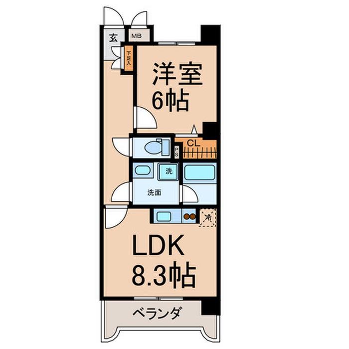 エクセレンス彩(1LDK/3階)の間取り写真