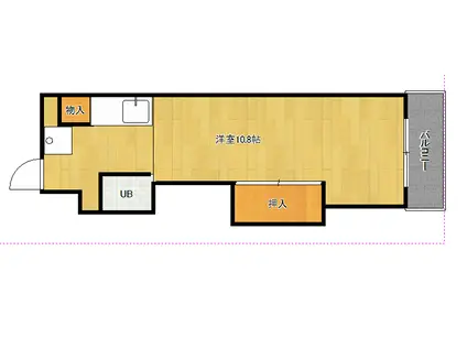 アビタ上賀茂(1K/4階)の間取り写真