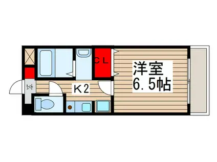 スウィートヒルズ(1K/3階)の間取り写真