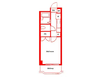 南軽井沢パークサイド(1K/3階)の間取り写真
