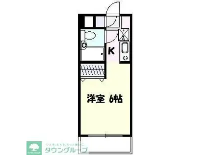 新城ロイヤルプラザ(1K/4階)の間取り写真