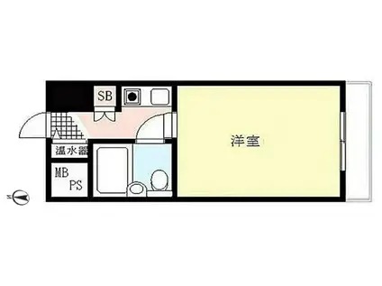 ジェイパーク両国(1K/8階)の間取り写真