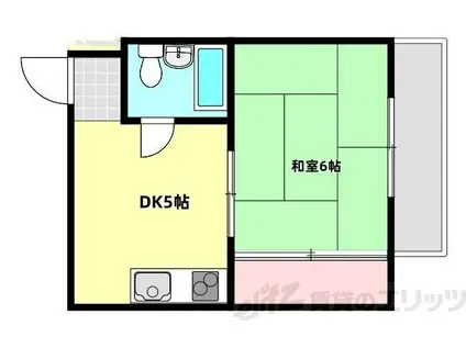 ビスタ新庄ハイツII(1DK/7階)の間取り写真