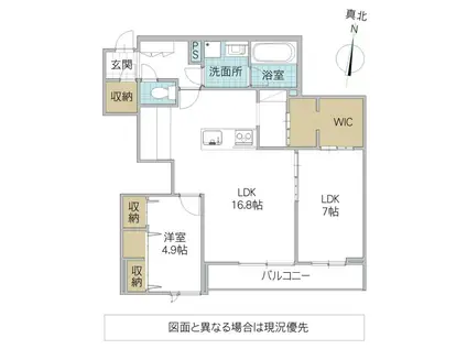 プルミエール(2LDK/2階)の間取り写真