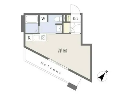 RYOCOH RESIDENCE I(ワンルーム/7階)の間取り写真