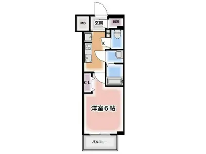 アーバンパーク南行徳レジデンス(1K/1階)の間取り写真