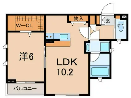 エテルノ本駒込(1LDK/2階)の間取り写真